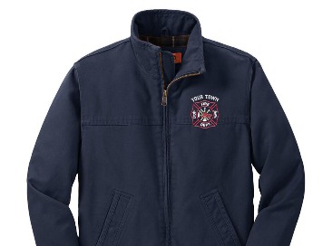 Black Madison Township fire department jacket