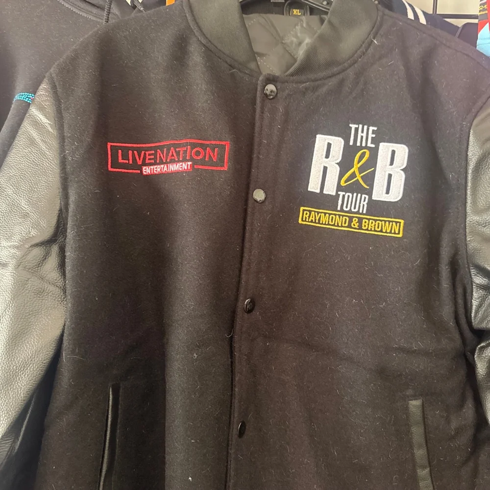 R&B Tour jacket with Live Nation and Raymond & Brown chest decoration